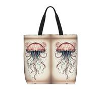 Kfjghhl Meduse Modello Totes Bag Grande Capacità Mano Spalla Cerniera Donna Signora Ragazza Negozio Borsa Lavoro College Quotidiano