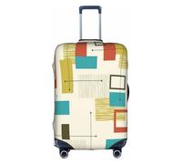 Kfjghhl Mid Century - Copertura per valigie moderna, lavabile, alla moda, adatta per valigie da viaggio da 45,7 a 81,7 cm, bianco, L