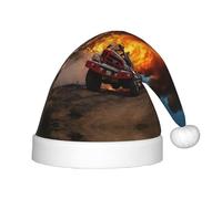 Kfjghhl Pompiere Pompiere Fiamma Cappello di Babbo Natale Per Bambini Cappelli di Natale Copricapo Unisex Vacanza Cappello di Natale Capodanno Festa Festa