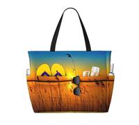 Kfjghhl Reeds By The River Grande Capacità Spiaggia Borsa da Viaggio Tote Bag Donne Tasche Laptop Borsa Lavoro Adulto Palestra