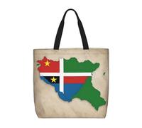 Kfjghhl Sao Tome And Principe Flag Map02 Totes Bag Grande Capacità Mano Spalla Cerniera Donna Signora Ragazza Negozio Borsa Lavoro College Quotidiano