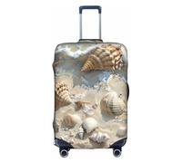 Kfjghhl Seashells Sand - Copertura per bagagli lavabile, alla moda, adatta per valigie da viaggio da 45-81 cm, bianco, M