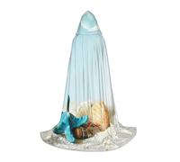 Kfjghhl Starfish and Seashell Mantello lungo con cappuccio Adolescenti Bambino Mantello Strega Costume Costume di Halloween Donna Uomo 89-140 cm