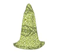 Kfjghhl Sushi Dill Pickles Mantello lungo con cappuccio Adolescenti Bambino Mantello Strega Costume di Halloween Donna Uomo 89-140 cm