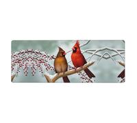 Kfjghhl Tappetino per mouse con uccellini, grande, 80 x 30 x 0,3 cm, tappetino per mouse da scrivania, base in gomma, tappetino da tavolo