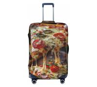 Kfjghhl Tasty Pizza - Copertura per bagagli lavabile, alla moda, adatta per valigie da viaggio da 45,7 a 81,7 cm, bianco, L