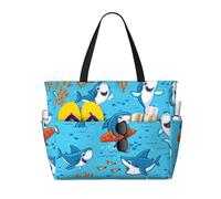 Kfjghhl Undersea Whale Grande Capacità Spiaggia Borsa da Viaggio Tote Bag Donne Tasche Laptop Borsa Lavoro Adulto Palestra