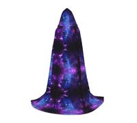 Kfjghhl Universo Galaxy Star Space Mantello lungo con cappuccio Adolescenti Bambino Mantello Strega Costume di Halloween Donne Uomini 89-139,7 cm
