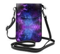 Kfjghhl Universo Galaxy Star Space Piccole Borse A Tracolla Per Le Donne Leggero Vegano Pelle Cellulare Della Borsa Del Raccoglitore Borse