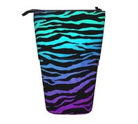 Kfjghhl Viola Blu Verde Camouflage Zebra Stripes Astuccio Ragazza Grande Leggero Titolare Studenti Adulti Ragazzo Regali Kid Stand Up Matita