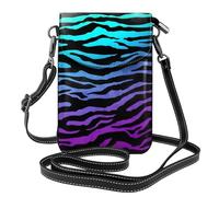 Kfjghhl Viola Blu Verde Camouflage Zebra Strisce Piccole Borse A Tracolla Per Le Donne Leggero Vegano Pelle Cellulare Portafoglio Borse