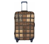Kfjghhl Wild Zoo - Copertura per valigia, lavabile, alla moda, adatta per valigie da viaggio da 45,7 a 81,7 cm, bianco, L