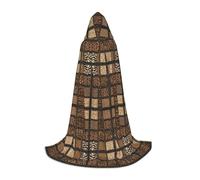 Kfjghhl Wild Zoo mantello lungo con cappuccio per adolescenti e bambini, costume da strega, costume di Halloween da donna e uomo, 89-139,7 cm
