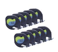 KFJHTWG Tasso di etichetta in plastica multicolore da 10 pacchi da 12 mm compatibile con modelli di produttori di etichette 91200 91201 91202 91331 e nastro di carta per LT100H(10pcs Blue-91205)
