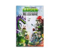 KFNICCE Poster decorativo da parete su tela, motivo: piante contro zombi, stampa moderna, per camera da letto, 20 x 30 cm