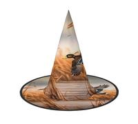 KFRXXZQB Cappello da caccia con anatra selvatica volante, copertura completa, per Halloween, copricapo ripiegabile per festival, larp e feste, 1 pezzo