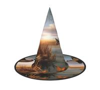 KFRXXZQB Cappello da caccia con anatre selvatiche volanti, copertura completa, per Halloween, copricapo ripiegabile per festival, larp e feste, 1 pezzo