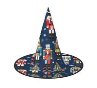 KFRXXZQB Cappello da donna Schiaccianoci per danza natalizia, copertura completa, cappello per Halloween, copricapo ripiegabile per festival, larp e feste, 1 pezzo