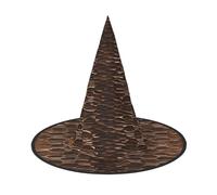 KFRXXZQB Cappello di Halloween a copertura completa con pelle di serpente - Copricapo da strega ripiegabile per festival, larp e feste, 2 pezzi