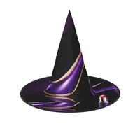 KFRXXZQB Elegante cappello viola con tacco alto con rossetto, copertura completa, per Halloween, copricapo ripiegabile per festival, larp e feste, 1 pezzo