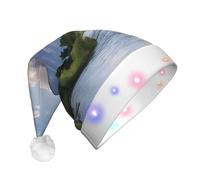 KFRXXZQB Grand Teton National Park - Cappello natalizio per adulti, con luci a LED, per feste, eventi, design morbido e lavabile, per feste, riunioni di famiglia, celebrazioni