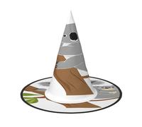 KFRXXZQB Koala che abbraccia l'albero - Cappello di Halloween a copertura completa - Copricapo da strega ripiegabile per festival, feste e feste 2 pezzi