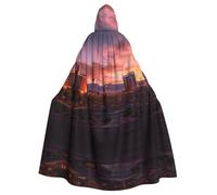 KFRXXZQB Las Vegas Sunset - Mantello per Halloween per adulti, regolabile, con cappuccio, per feste, eventi gotici e festival, lavabile in lavatrice