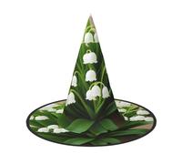 KFRXXZQB Lilies of the Valley - Cappello da strega ripiegabile per Halloween, copertura completa, per festival, feste e feste 2 pezzi