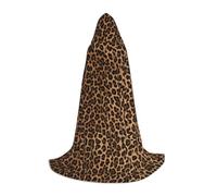 KFRXXZQB Mantello con cappuccio per giovani con stampa leopardo selvatico, mantello regolabile stampato per eventi di Halloween, teatro scolastico e costumi L