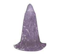 KFRXXZQB Mantello con cappuccio per giovani in marmo viola, regolabile, stampato, per eventi di Halloween, teatro scolastico e costumi, L