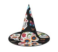 KFRXXZQB Sugar Skulls - Cappello per Halloween, copertura completa, ripiegabile, per festival, feste e feste