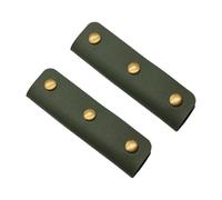 Kfwfuaee 1 paio di impugnature in pelle PU morbida protezione per le maniche, per bagagli portafogli e borse protezione bagagli, verde