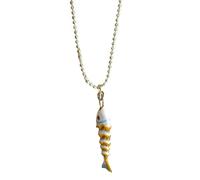 [Kfwfuaee] 6 opzioni di colore per le donne collana regalo catena clavicola per ragazze e collana di rame con fascino di mare gioielli, フリーサイズ, Come descritto nella descrizione, Senza pietra preziosa