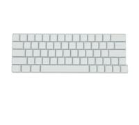 Kfwfuaee 64Key Capo Chiave Vuota Spessore PBT Bianco Tasto Per Giochi Tastiera Meccanica Minimalista Bianco Cappuccio Set
