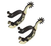 Kfwfuaee Acciaio tenero Traccia Western Boy Traccia Uomini Con Attrezzatura Stivali Decorazione Equitazione Accessori Durare Cowboy Occidentale Per
