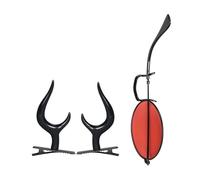 Kfwfuaee Alastor Anime - Set di accessori per cosplay, corna del diavolo, con catena per occhiali, per Halloween, feste, Alastor, accessori per costumi, corna del diavolo, d, Taglia unica