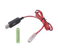 Kfwfuaee Alimentatore USB Boosters Eliminatori batteria Sostituzione 2 pezzi 1 5 V 3 A connettore per luce LED telecomando USB kit di alimentazione