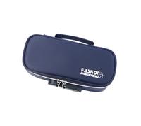 Kfwfuaee Astuccio ad alta capacità con 4 sezioni in tela portapenne multistrato, per scuola e ufficio, 21,5 x 7 x 11 cm, B