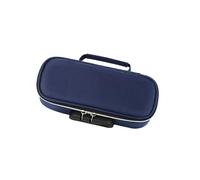 Kfwfuaee Astuccio ad alta capacità con 4 sezioni in tela portapenne multistrato, per scuola e ufficio, 21,5 x 7 x 11 cm, D