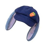 Kfwfuaee Caldo cappello anime con orecchie lunghe per le donne inverno Cosplay eventi accessori cappello ottagonale