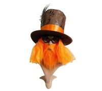 [Kfwfuaee] Cappello unisex per Halloween, cosplay, con barba, set di cappelli per personaggi del film, per adulti, adolescenti, cosplay, Halloween, festival, feste