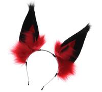 [Kfwfuaee] Cerchietto per capelli punk con orecchie da animale per Halloween da cameriera arpa roll play prop haird band accessori costume anime expo copricapo