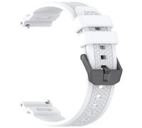 [Kfwfuaee] Cinturino per orologio in silicone traspirante da 24 mm design flessibile colorato cinturino in silicone regolabile facile da usare colore neutro per smartphone, bianco 1000 W