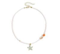 [Kfwfuaee] Collana di perline alla moda con ciondolo a forma di mare con perline per il collo gioielli per ragazze che vogliono un'eleganza naturale