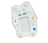 Kfwfuaee Custodia protettiva per carte di credito, con catena, decorazione per fototessere, autobus aziendali, custodia morbida per fototessera, B