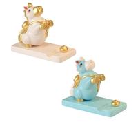 Kfwfuaee Elegante supporto per telefono da tavolo con scultura di cavallo di Capodanno in Cina e pittura a mano colofonia mobile stand regalo colofonia stand