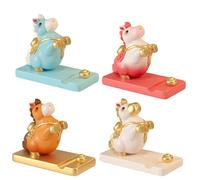 Kfwfuaee Elegante supporto per telefono da tavolo con scultura di cavallo di Capodanno in Cina e pittura a mano colofonia mobile stand regalo colofonia stand