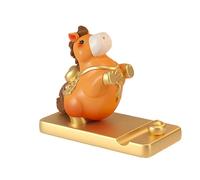 Kfwfuaee Elegante supporto per telefono da tavolo con scultura di cavallo di Capodanno in Cina e pittura a mano colofonia mobile stand regalo colofonia stand