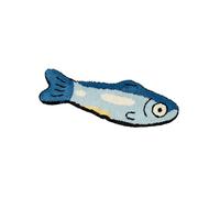 Kfwfuaee Elegante tappeto di floccaggio a tema pesce morbido per la decorazione della camera da letto e lo spazio di gioco a forma