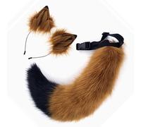 [Kfwfuaee] Fascia in peluche fatta a mano coda di pelliccia per festa di cosplay di Halloween finto